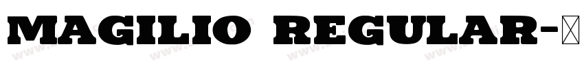 Magilio Regular字体转换